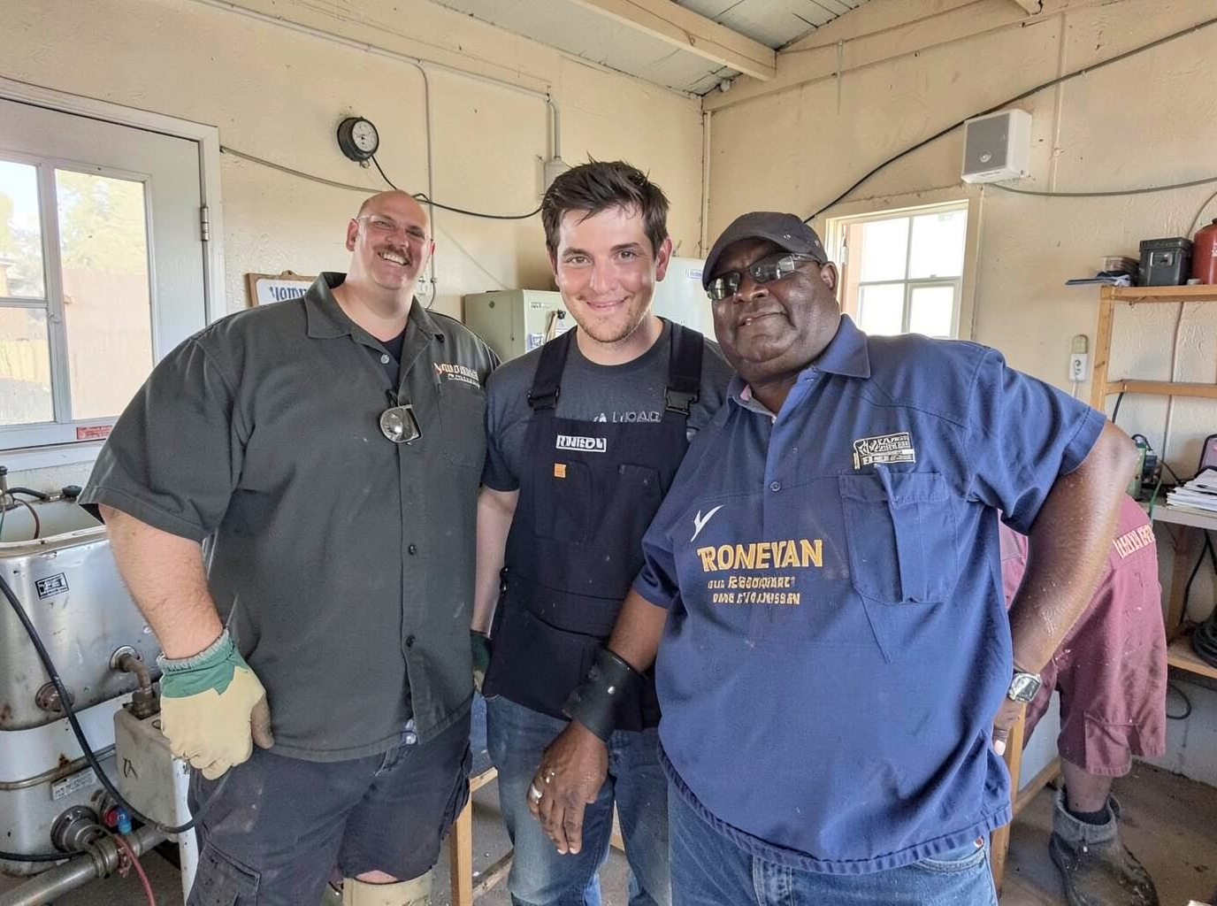 The  Bullhead City Water Heater Works team